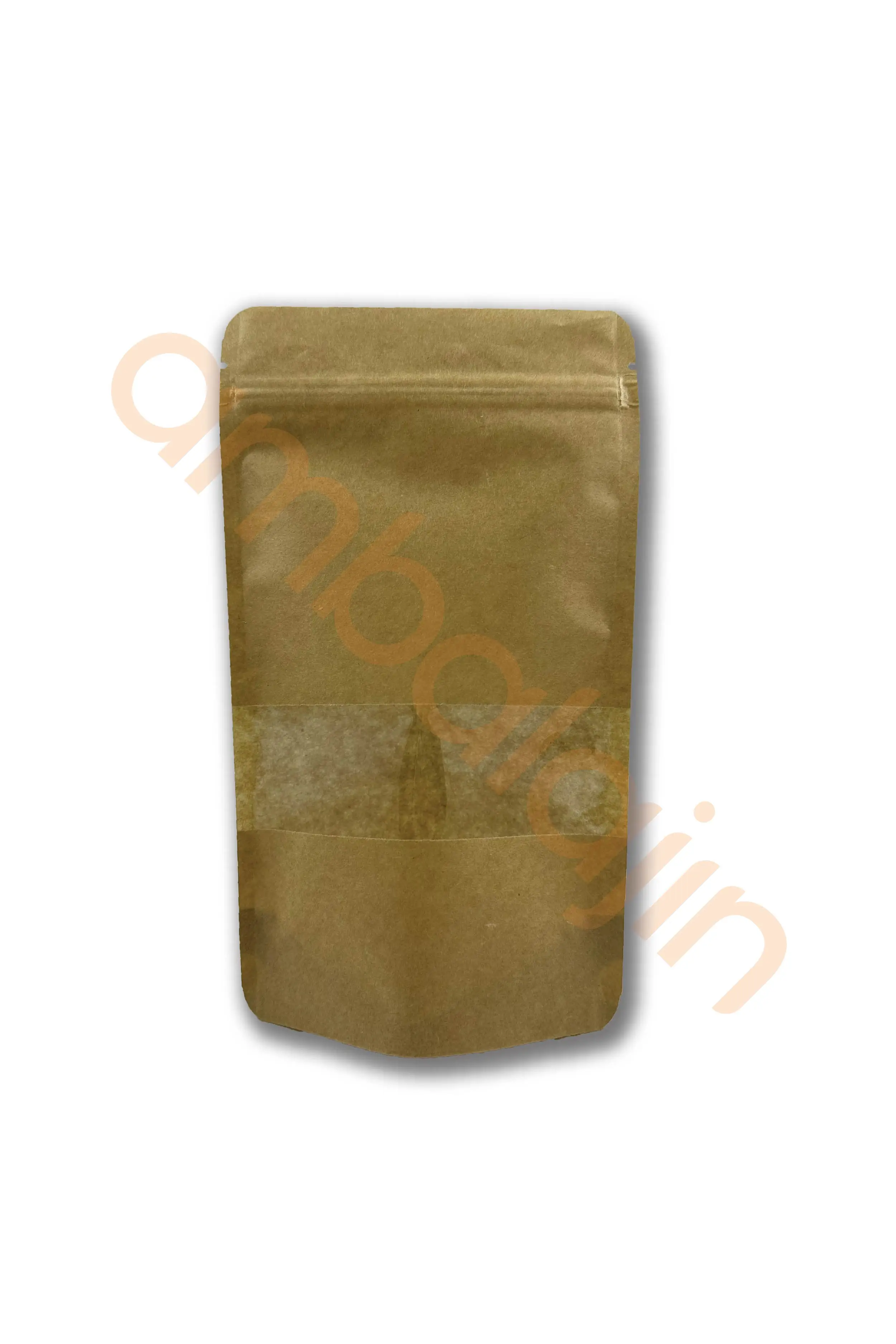 13×22,5 cm Kraft Pencereli Doypack