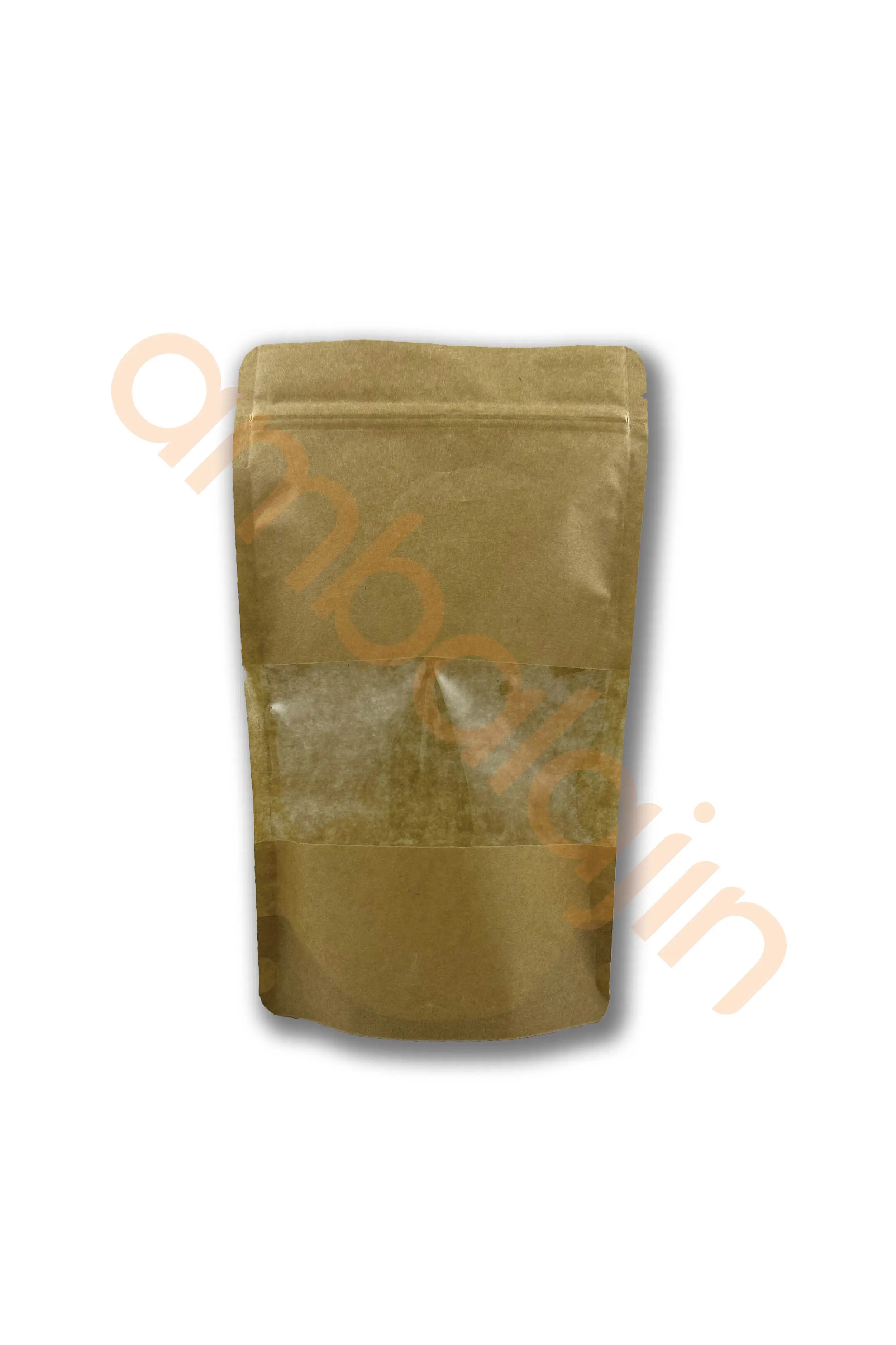 16×27 cm Kraft Pencereli Doypack