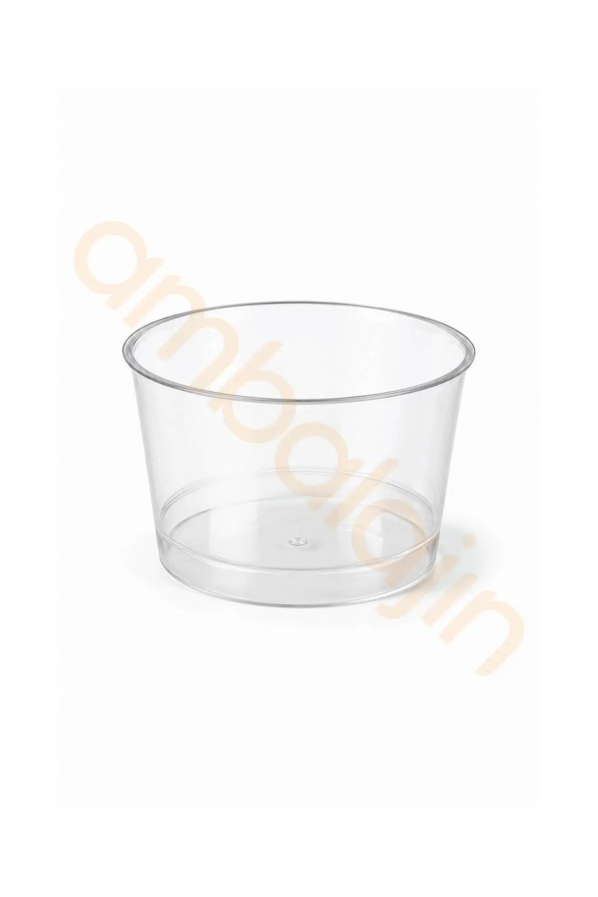 250 ml Sert Plastik Magnolya Kasesi – Şeffaf Bodega Tatlı Kabı